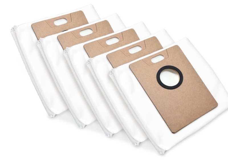 TP-Link Tapo RVA202 Pack de 5 Bolsas para Robot Aspirador - Capacidad 3 Litros - Sellado Automatico - Color Blanco