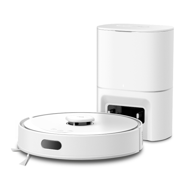TP-Link Tapo RV30 Max Plus White Robot Aspirador con Friegasuelos - Bluetooth - Base de Autovaciado con Bolsa de 3l - Mapeo Preciso - 5300Pa - 2600mAh - 2 Depositos de 300ml - Color Blanco