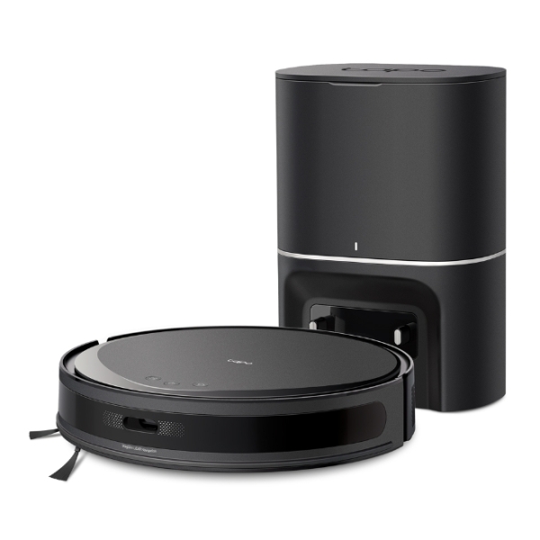 TP-Link Tapo RV20 Max Plus MagSlim Robot Aspirador con Friegasuelos - Bluetooth - Autovaciado de 3l - Mapeo Preciso - 5300Pa - 2600mAh - 2 Depositos de 300ml - Filtro HEPA - Color Negro