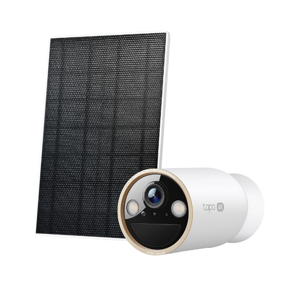 TP-Link Tapo C460 Kit Camara de Seguridad - 4K - Bateria 10Ah - IP66 - Panel Solar IP65 - Deteccion con IA - Vision Nocturna - WiFi - Audio Bidireccional - Resolucion 8Mpx - Color Blanco y Negro