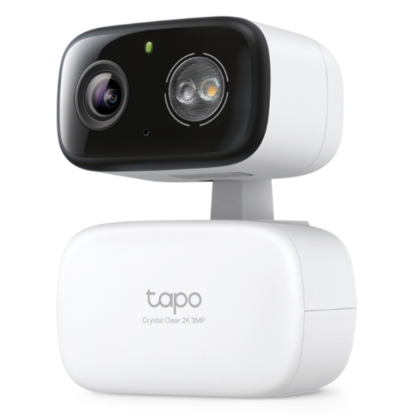 TP-Link Tapo C216 Camara de Seguridad - 2K QHD - IP65 - WiFi - Deteccion con IA - Resolucion 3Mpx - Vision Nocturna - Audio Bidireccional - Cancelacion de Ruido - Color Blanco y Negro