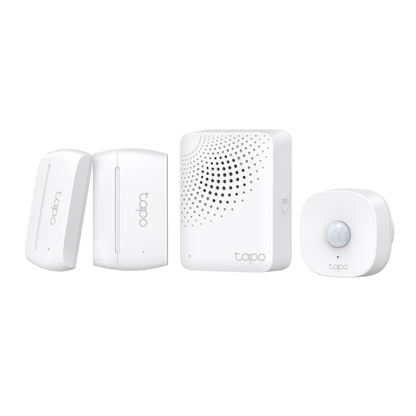 TP-Link Tapo T30 KIT Pack de Sensores Inteligentes - Hub Concentrador - Sensor de Movimiento - Detector de Apertura - Incluye Accesorios - Color Blanco
