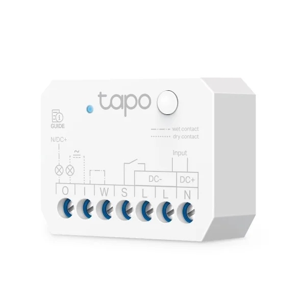TP-Link Tapo S110E Interruptor Conmutador Inteligente - Bluetooth - WiFi - Compatible con Asistentes Virtuales - Programable - Monitorizacion del Consumo - Color Blanco