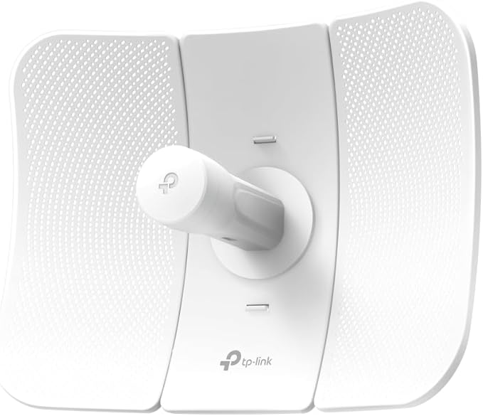 TP-Link CPE610 Antena Direccional de 27dBi - Cobertura hasta 30km - Velocidad hasta 300Mbps - IP65 - WiFi - Injector PoE Pasivo Incluido - Color Blanco