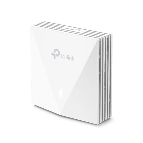 TP-Link Omada EAP650-Wall Punto de Acceso de Doble Banda - Velocidad 3Gbps - Cobertura hasta 40m2 - Soporta hasta 100 Clientes - WiFi 6 - Ethernet - Color Blanco