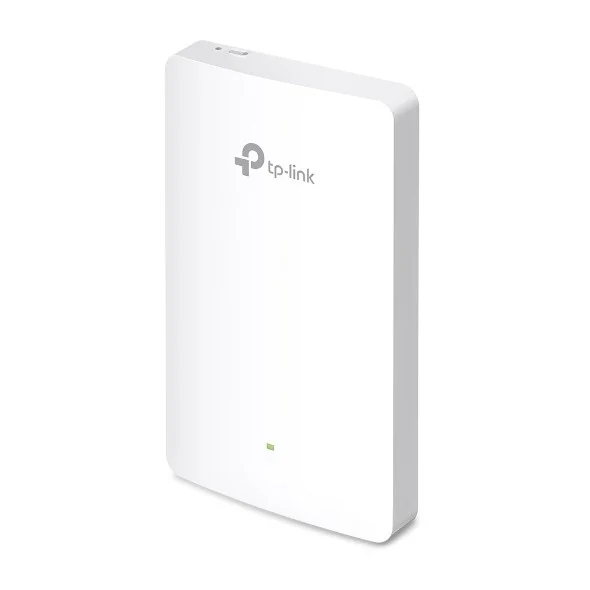 TP-Link Omada EAP615-Wall Punto de Acceso de Doble Banda - PoE - Velocidad hasta 1.8Gbps - Cobertura hasta 50m2 - Soporta hasta 120 Clientes - WiFi 6 - Ethernet - Color Blanco