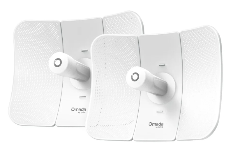 TP-Link Omada Beam Bridge 5 UR KIT Pack de 2 Antenas Direccionales - Velocidad hasta 1Gbps - Puente Inalambrico hasta 15km - IP65 - WiFi - Ethernet - Color Blanco