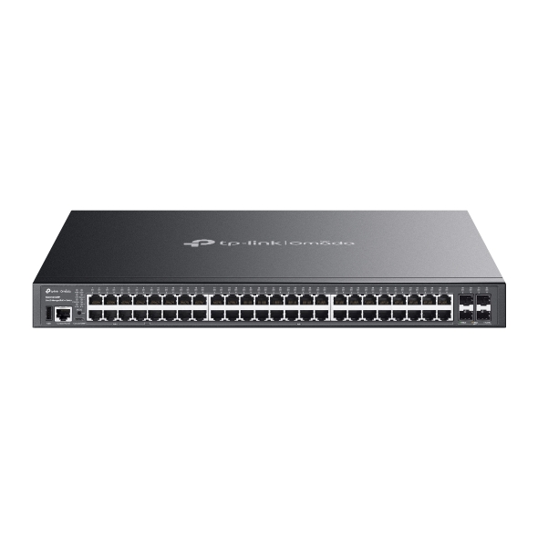 TP-Link Omada SG5452XMPP Switch 52 Puertos - Gestionable - 40xRJ45 PoE+ 1Gbps - 8xRJ45 PoE++ 1Gbps - 4xSFP+ 10Gbps - Soporta QOS - Conmutacion hasta 176Gbps - Color Negro