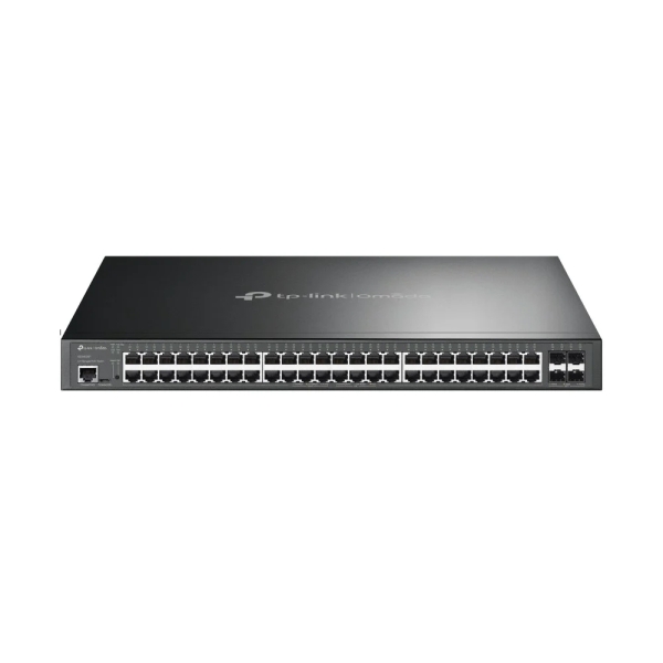 TP-Link Omada SG3452XP Switch 52 Puertos - Gestionado - 48xRJ45 PoE+ 1Gbps - 4xSFP+ 10Gbps - Soporta QOS - Conmutacion hasta 176Gbps - Carcasa Metalica - Color Negro