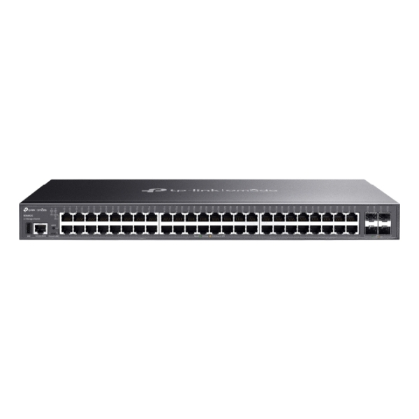 TP-Link Omada SG5452X Switch 52 Puertos - Gestionable - 48xRJ45 1Gbps - 4xSFP+ 10Gbps - Conmutacion hasta 176Gbps - Color Negro
