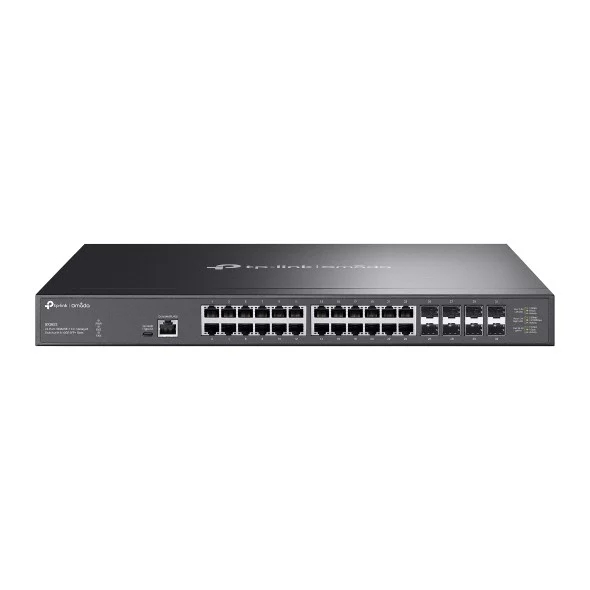 TP-Link Omada SX3832 Switch 32 Puertos - Gestionado - 24xRJ45 10Gbps - 8xSFP+ 10Gbps - Soporta QOS - Conmutacion hasta 640Gbps - Color Negro