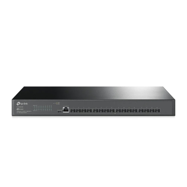 TP-Link Omada SX3016F Switch 16 Puertos SFP 10Gbps - Gestionado - Soporta QOS - Doble Fuente de Alimentacion - Conmutacion hasta 320Gbps - Carcasa Metalica - Color Negro