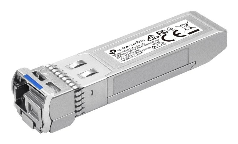 TP-Link Omada SM5110LSA-10 Modulo Transceptor SFP+ - 10GBase-BX WDM - Fibra Optica hasta 10km - Velocidad hasta 10Gbps - Conexion en Caliente - Monitorizacion DDM