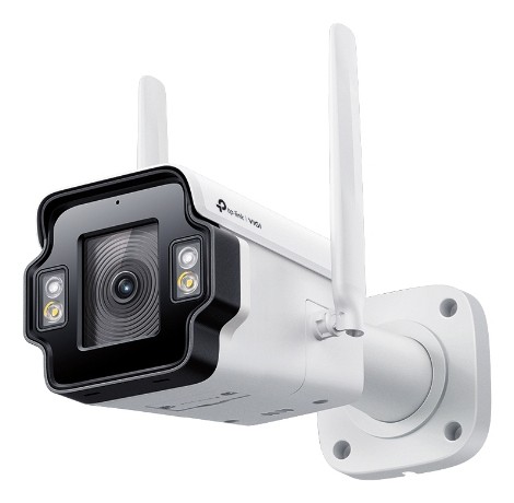TP-Link Vigi InSight S345-4G Camara de Seguridad para Exterior - Lente de 4mm - IP66 - Deteccion Inteligente - WiFi - Resolucion de 4Mpx - Audio Bidireccional - Color Blanco y Negro