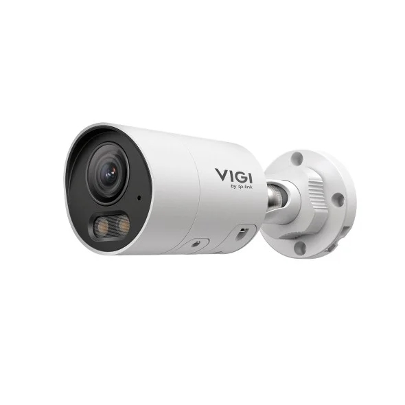 TP-Link Vigi InSight S345S Camara de Seguridad Exterior - Lente 4mm - IP67 - Deteccion Inteligente - RJ45 - Resolucion de 4Mpx - Vision Nocturna - Audio Bidireccional - Color Blanco y Negro