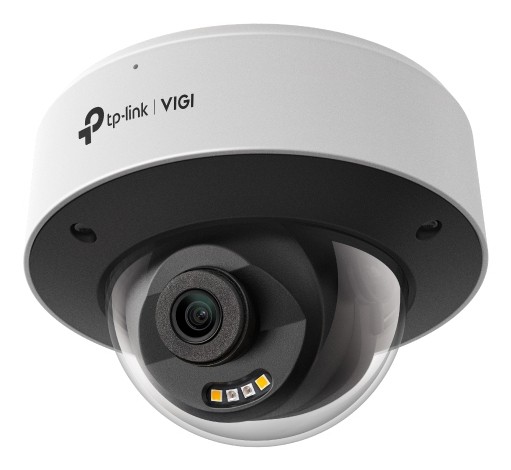 TP-Link Vigi InSight S245 Camara de Seguridad para Exterior - Lente de 4mm - IP67 - IK10 - Resolucion de 4Mpx - Vision Nocturna - Audio Bidireccional - Color Blanco y Negro