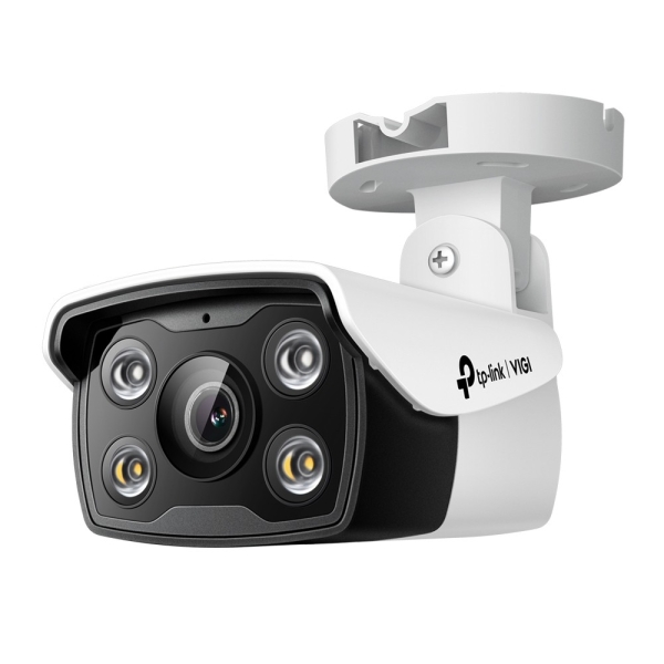 TP-Link Vigi C330 Camara de Seguridad para Exterior - Lente de 2.8mm - IP67 - Ethernet - Resolucion de 3Mpx - Deteccion Inteligente - Vision Nocturna - Color Blanco y Negro