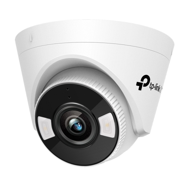 TP-Link Vigi C430 Camara de Seguridad - Lente de 2.8mm - Resolucion de 3Mpx - Deteccion Inteligente - Vision Nocturna - Color Blanco y Negro