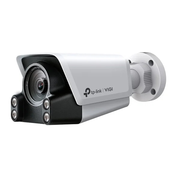 TP-Link Vigi C340S Camara de Seguridad para Exterior - Lente de 4mm - IP67 - Tecnologia WDR - Vision Nocturna - Audio Bidireccional - Color Blanco y Negro