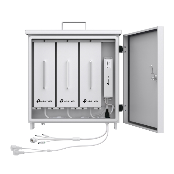 TP-Link Vigi PS90 Regulador de Carga para Panel Solar - IP66 - Voltaje 10.95V - Bateria de Litio 93.6Ah - Controlador MPPT - Calentamiento Auxiliar Inteligente - Color Blanco