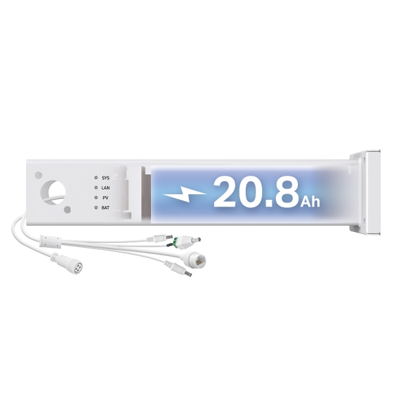 TP-Link Vigi PS20 Controlador Regulador para Panel Solar - Voltaje 10.8V - Bateria de Litio 20.8Ah - Controlador MPPT - Calentamiento Auxiliar Inteligente - Color Blanco