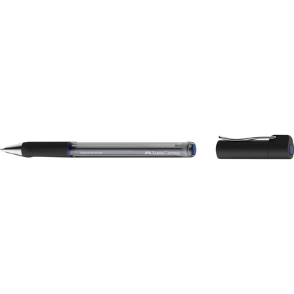 Faber-Castell Beyond Gel Broad Boligrafo con Capuchon - Punta 1mm - Trazo de 0.6mm - Grip de Agarre - Tinta Gel Azul