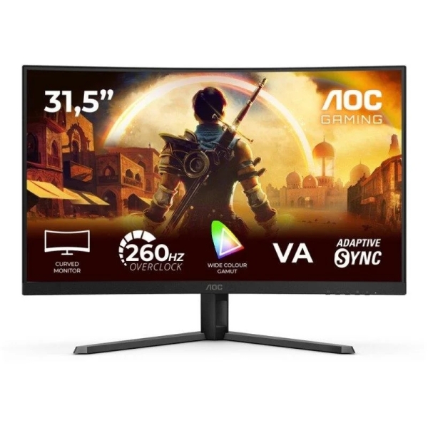 AOC G4 C32G42ZE Monitor 31.5" Curvo 1500R LED VA FullHD 240Hz - Respuesta 1ms - HDMI, DisplayPort, Audio - Montaje VESA 100x100