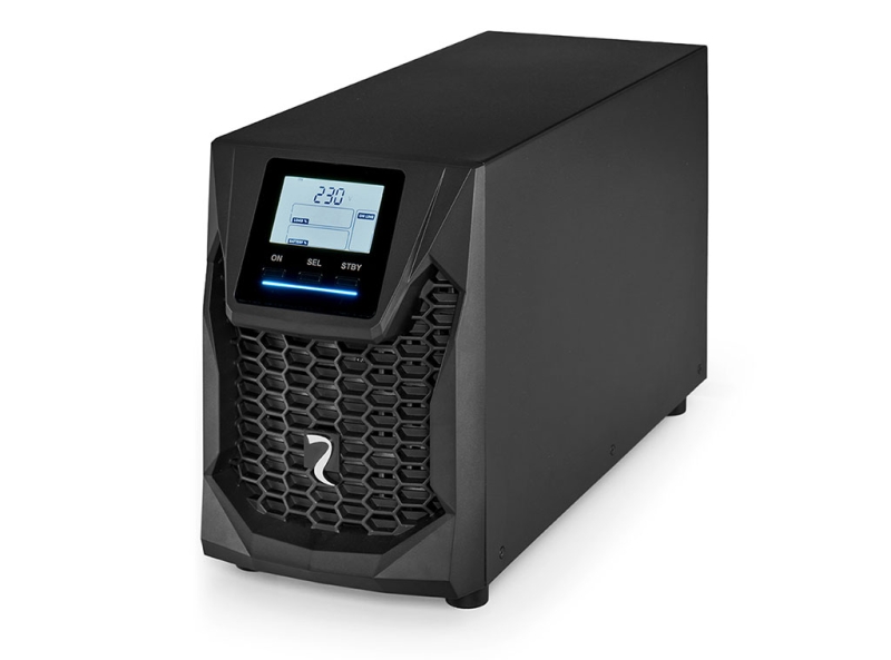 Riello Sentinel Pro2 2200 SAI Line Interactive - Potencia 2200 W - Pantalla LCD Multifuncion - Puertos USB y RS232 - Proteccion contra Sobretensiones y Cortocircuitos - Funcion Arranque en Frio