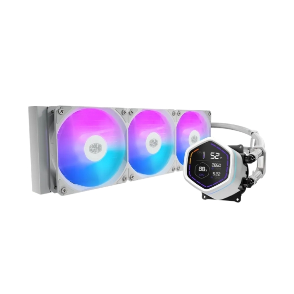 Cooler Master Masterliquid Core Nex Digital 360 ARGB Kit de Refrigeracion Liquida - Pantalla LED Digital 2,1" - Color Blanco