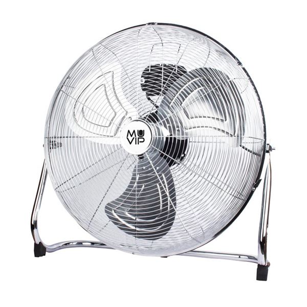 Muvip Ventilador Industrial de Suelo - 140W - 3 Velocidades - Color Plata