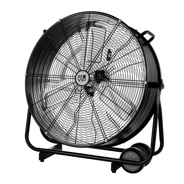 Muvip Ventilador Industrial de Suelo - 300W - 3 Velocidades - Color Negro