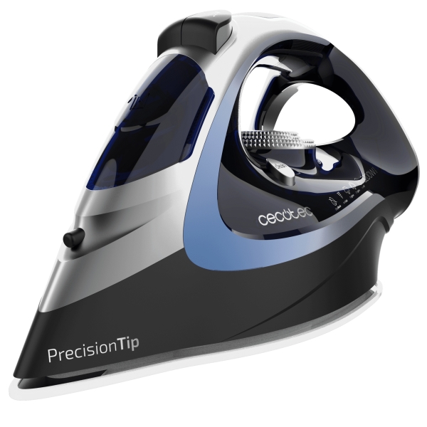 Cecotec IronHero 3200 Vital Plancha de Ropa - 3200W - Vapor Continuo 70g/min - Golpe de Vapor 270g/min - Suela Antiadherente - Sistema Antigoteo - Punta de Precision - Color Negro y Plata