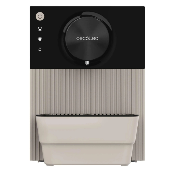 Cecotec Cremmaet Cube Beige Cafetera Superautomatica - 19bar - Deposito de 1.1L - Sistema de Prensado y Pre-Infusion - Sistema Thermoblock - Pantalla Tactil - Termoblock - Deposito de Cafe de 110g - 5 Niveles de Molido - Modo Eco - Color Beige
