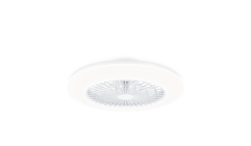 Philips Amigo Flat Fan Ceiling IR RD Ventilador de Techo con Luz LED Hasta 6500K - 60+25W - Mando a Distancia - Color Blanco