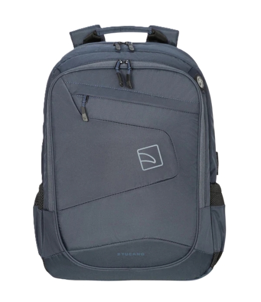 Tucano Lato Mochila Portatil 17" - Respaldo y Correas Acolchados - Doble Compartimento - Bolsillos para Botella y Paraguas - Color Azul