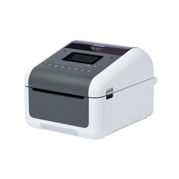 Brother TD-4455DNWB Impresora Termica de Etiquetas WiFi, Bluetooth, Ethernet, USB - Resolucion 203ppp - Velocidad 203mms - Color Blanco/Gris