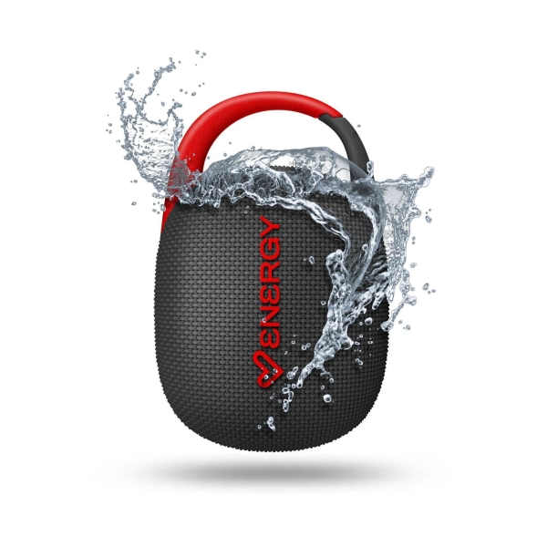 Energy Sistem EnergyClip Altavoz 9W - Radio FM - Bluetooth 5.4 - True Wireless - IPX7 - USB y MicroSD - Color Negro
