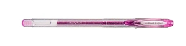 Uni-ball Signo Sparkling UM-120SP Roller de Tinta Gel - Punta de Bola 1mm - Tinta Pigmentada Resistente al Agua y Luz - Efecto Purpurina - Color Violeta Parma