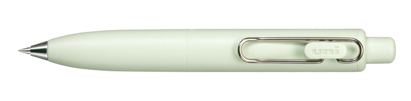 Uni-ball One P Boligrafo Retractil con Punta Fina 0.5mm - Agarre Suave y Comodo - Tinta Color Negro - Cuerpo de Color Verde Fresh