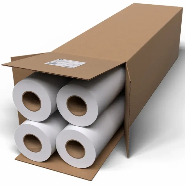 HP Pack de 4 Rollos Papel Blanco Brillante 90gr 24" - 610mm x 45.7m - (Pack 4 x C6035A)