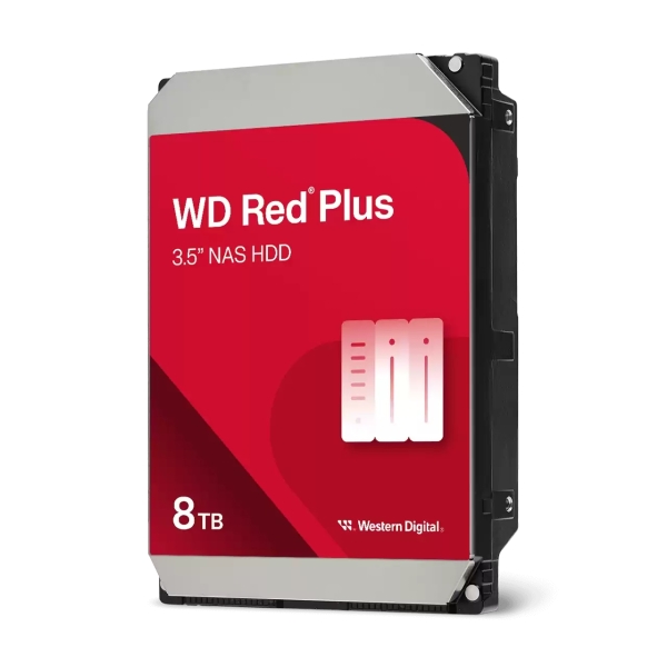 WD Red Plus Disco Duro Interno 3.5" 8TB NAS SATA 3