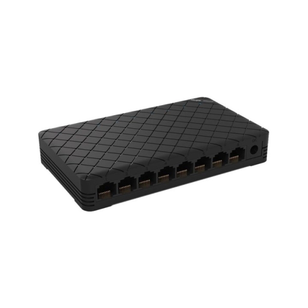 REYEEE UNMAGED Switch 8XGB RJ45 Custodia in plastica