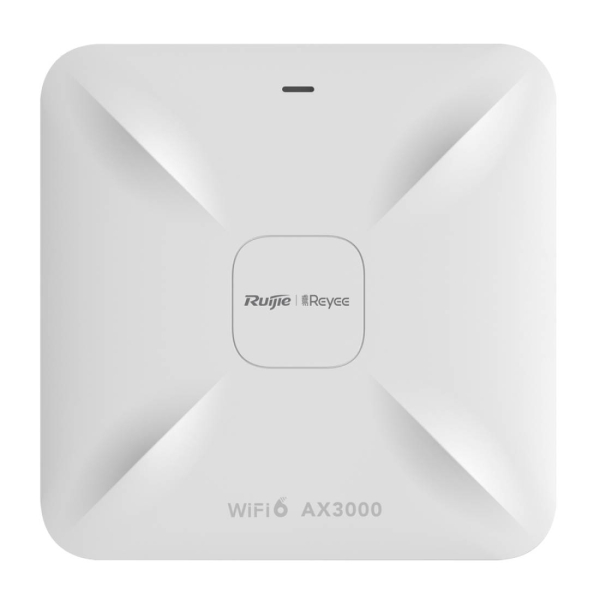 Ruijie RG-RAP2260 Punto de Acceso de Doble Banda - Montaje en Techo - PoE - WiFi 6 AX3000 - 3Gbps - Gestion con App - Antenas Integradas Ethernet - Color Blanco