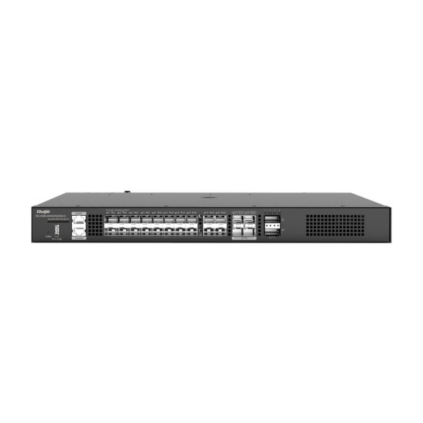 Ruijie RG-CS86-20XS4VS2QXS-D Switch Modular - 20x SFP+ hasta 10Gbps - 4x SFP28 hasta 25Gbps - 2x QSFP+ hasta 40Gbps - 2 Ventiladores Modulares Incluidos - Color Negro