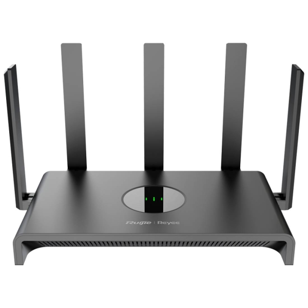 Ruijie RG-EW1300G Router de Doble Banda - 4 Puertos - Velocidad Inalambrica hasta 1.3Gbps - WiFi 5 AC1300 - Gestion en la Nube - Color Negro