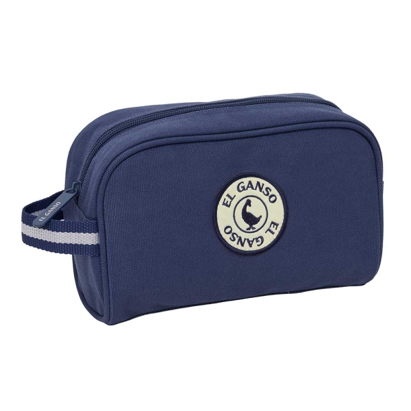 Safta el Ganso Jeans Neceser - Interior Forrado - Asa de Mano Lateral - Organizadores con Compartimentos - 24x15x10cm - Color Azul Marino