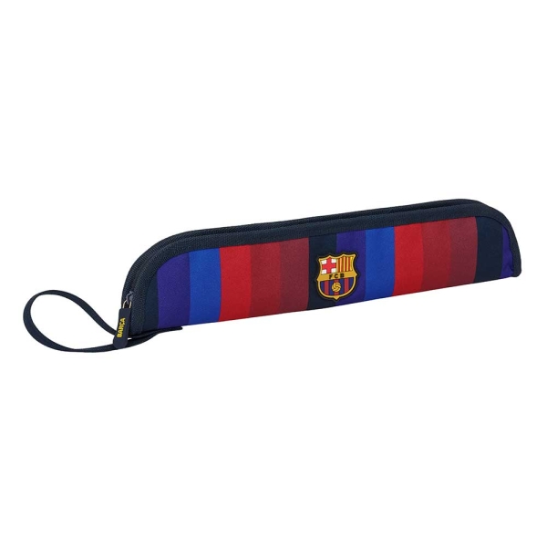 Safta F.C.Barcelona 1ª Equipacion 26/27 Portaflautas - Interior Acolchado - Alojamiento para Varilla - Asa Lateral - Borde Reforzado - 37x8x2cm - Color Azul Noche