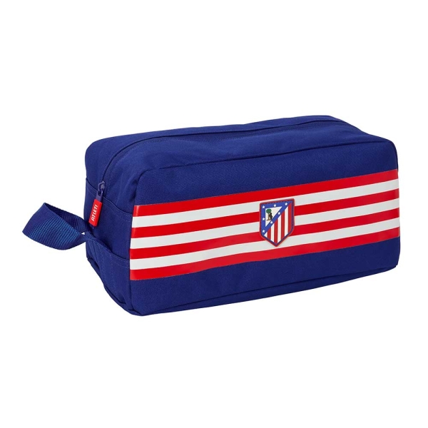 Safta Atletico de Madrid Zapatillero - Capacidad 9L - Asa de Mano Lateral - 34x15x18cm - Color Azul Marino