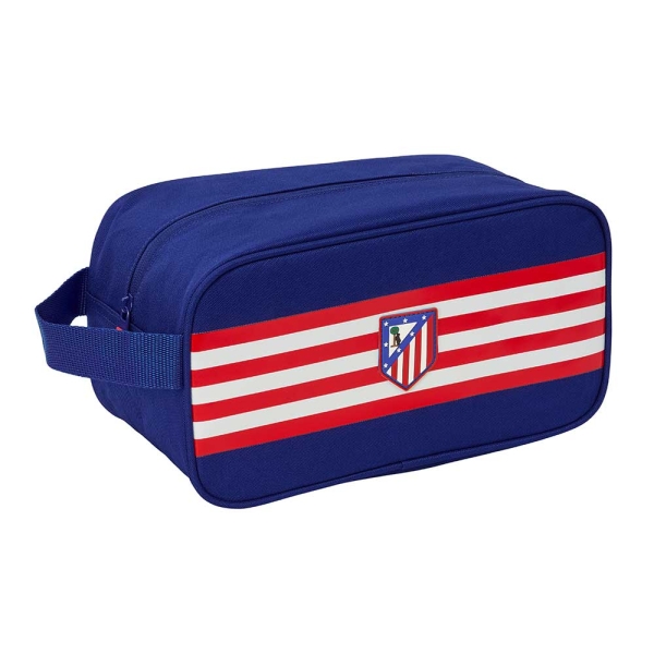 Safta Atletico de Madrid Zapatillero Mediano - Capacidad 6L - Asa de Mano Lateral - 29x15x14cm - Color Azul Marino