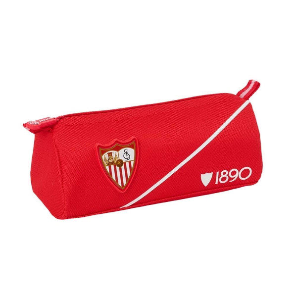 Safta Sevilla FC Portatodo - 1 Compartimento con Cremallera - 21x8x7cm - Color Rojo